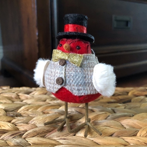 Target Red Christmas felt bird (small) 2022 - Picture 1 of 4